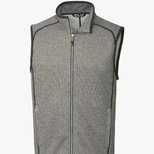 Cutter & Buck Mainsail Vest Gray Zip Up Outdoor
